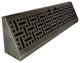 Decorative Baseboard Register, Antique Brass, 15"