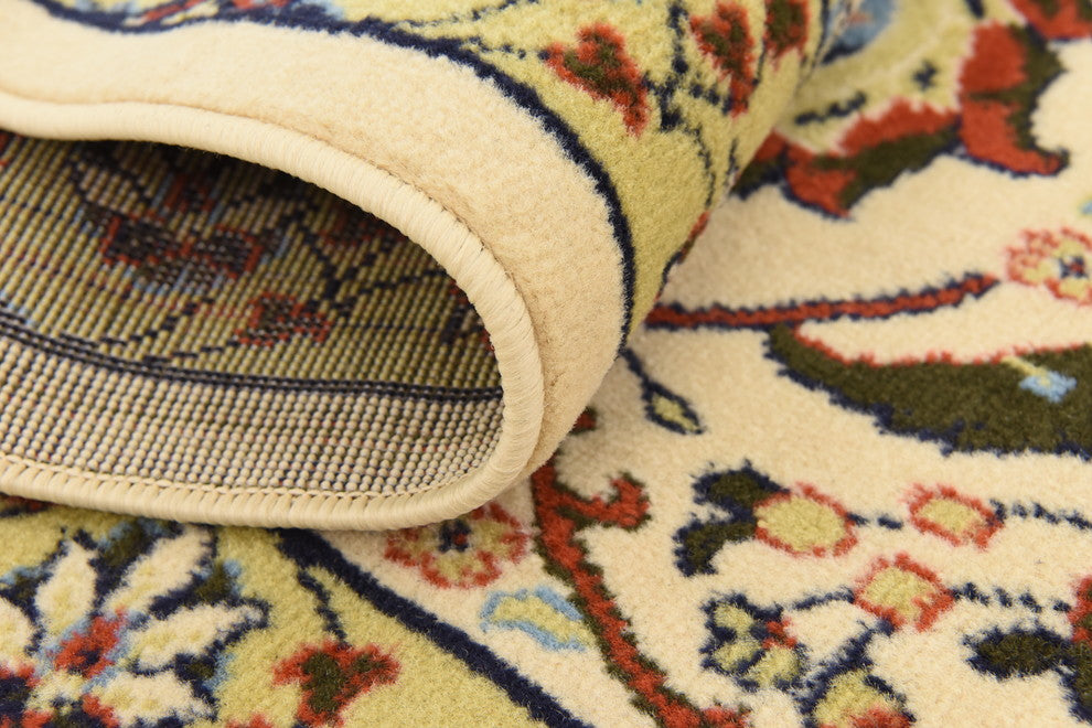 Unique Loom Cream Espahan Cape Cod 5'' 0 x 8'' 0 Area Rug