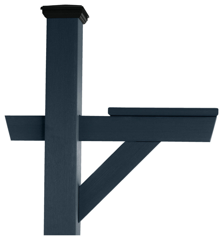 Hazleton Mailbox Post, Federal Blue