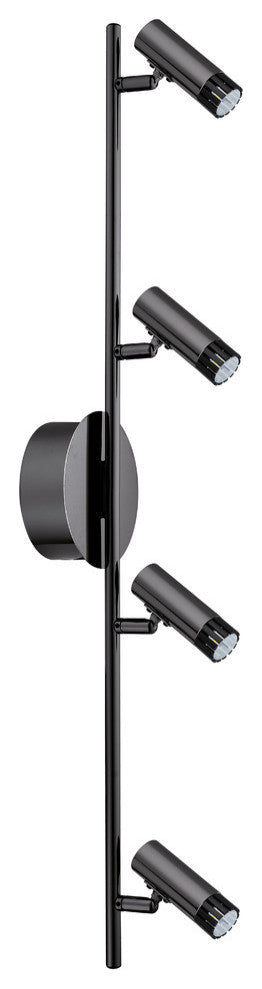 LED Track Light With Black Chrome Finish