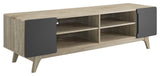 Natural Gray Tread 70" Media Console TV Stand