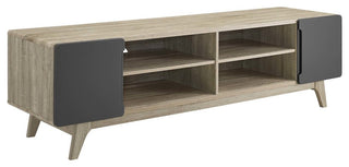 Natural Gray Tread 70" Media Console TV Stand