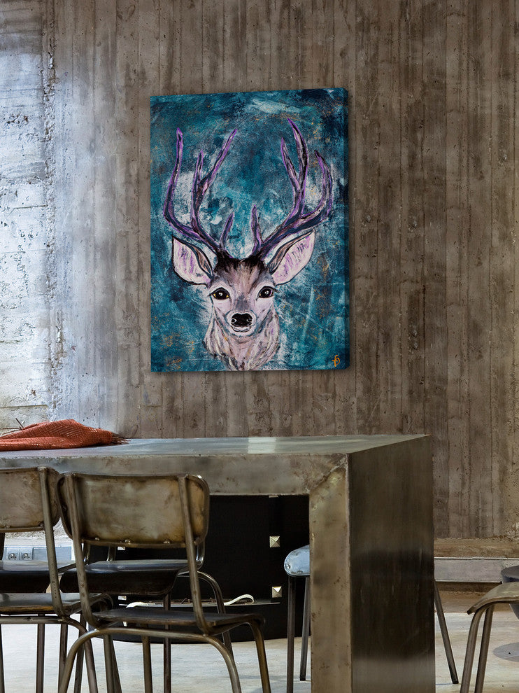 "Celeste" Painting Print on Wrapped Canvas, 16"x24"