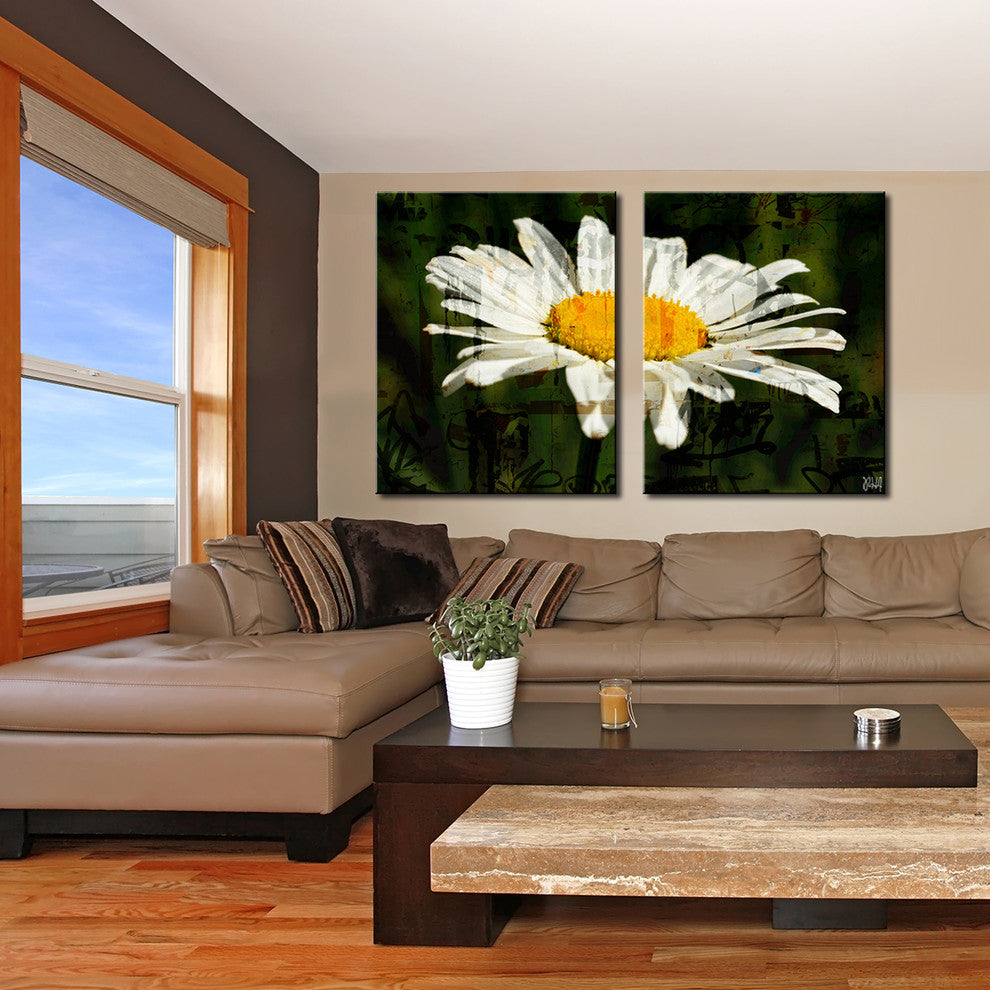 Painted Petals XCIX Wrapped Canvas, 2-Piece Set