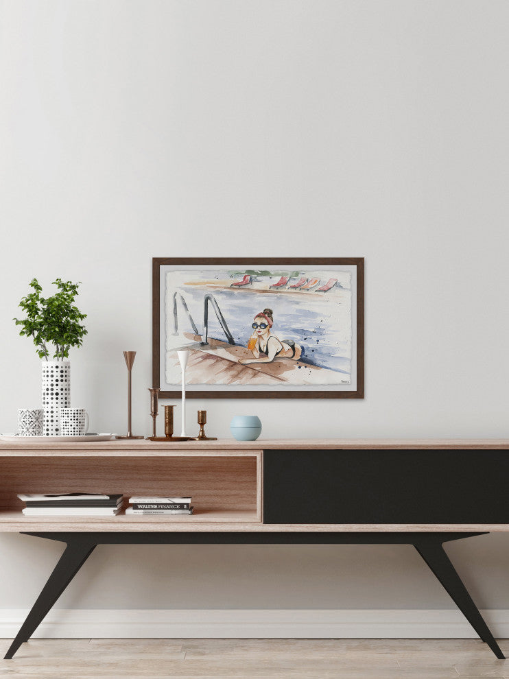 "Freshen Up" Framed Painting Print, 36"x24"