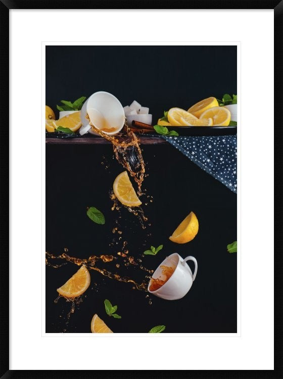 "Tea From The Top Shelf" Framed Digital Print by Dina Belenko, 24x32"