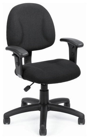 Occ Fabric Deluxe Posture Task Chair Black Computer Desk Chair