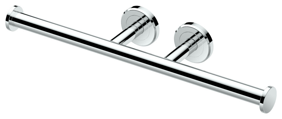 Latitude II Toilet Paper Holder, Chrome, Double
