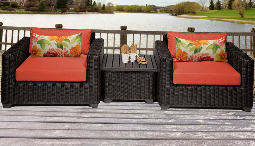 Venice 3 Piece Outdoor Wicker Patio Furniture Set 03a