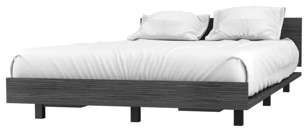 Portoalegre Twin Bed Base Parent, Smokey Oak