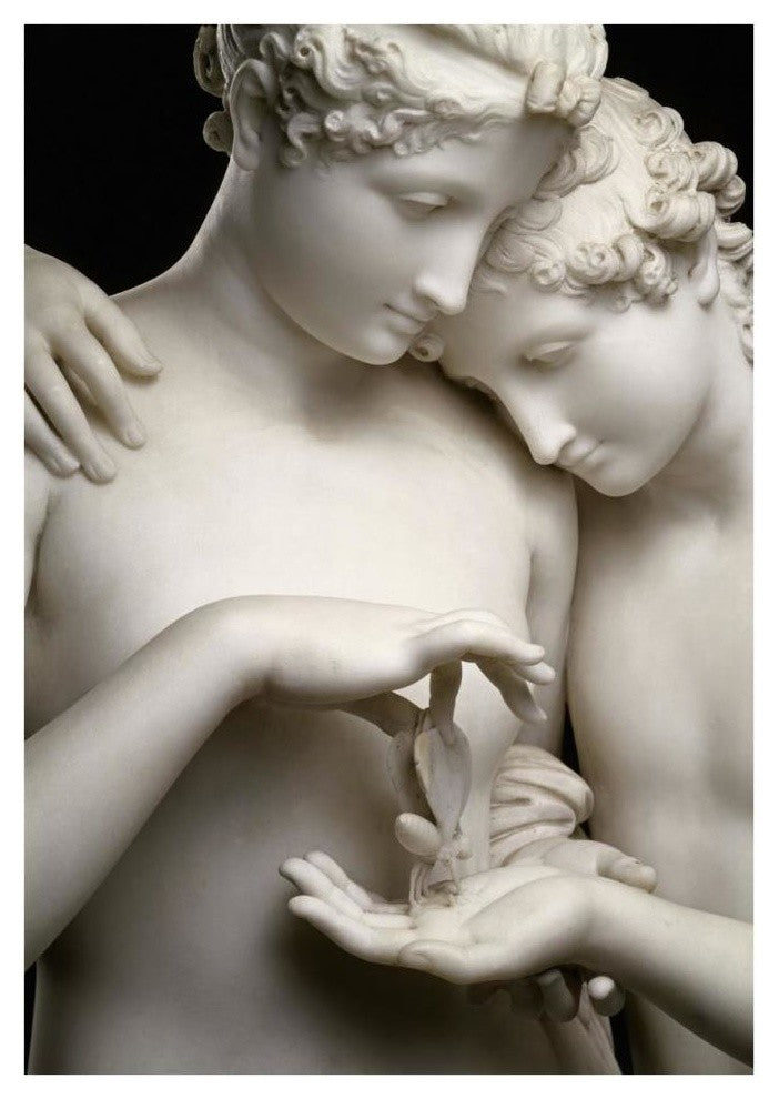 "Cupid and Psyche (Detail)" Digital Paper Print by Antonio Canova, 27"x38"