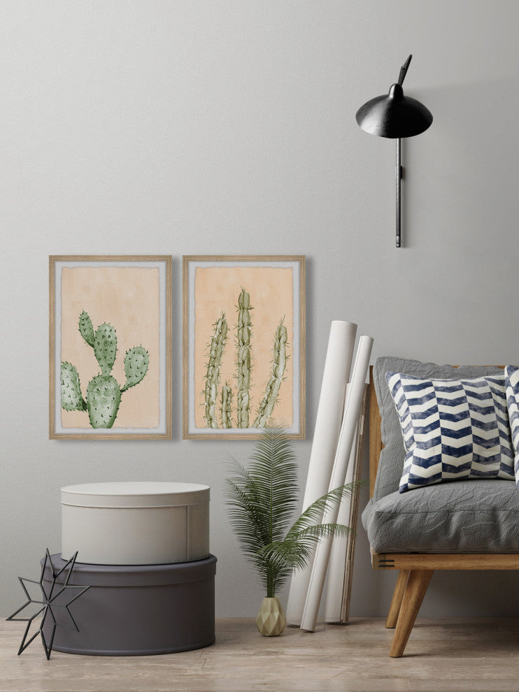 Be Like a Cactus Diptych, 2-Piece Set, 20x30 Panels