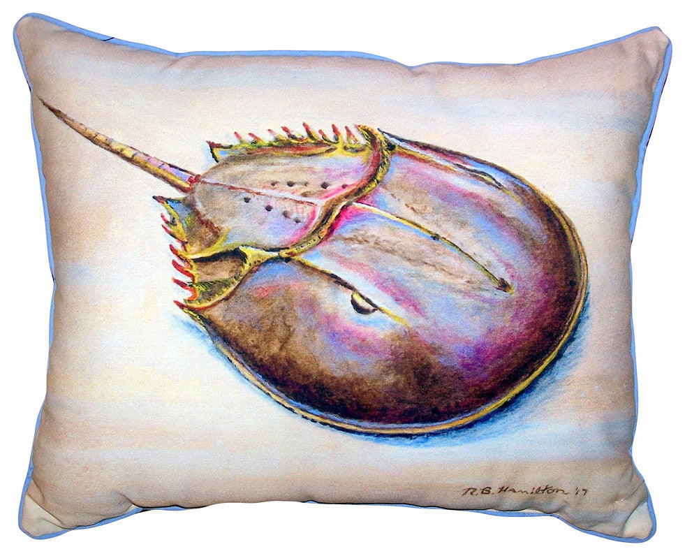 Horseshoe Crab Small Outdoor/Indoor Pillow 11x14 - Set of Two