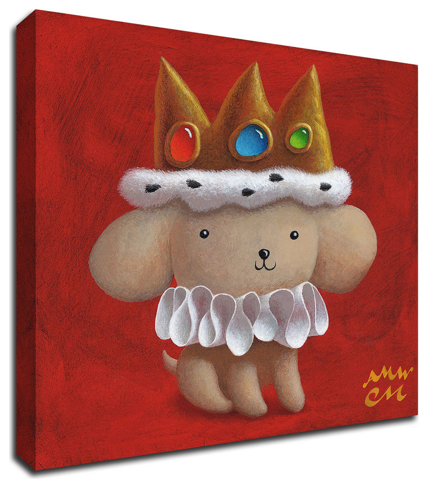 Royal Pup by Chris Miles, Print on Canvas, 24"x24"