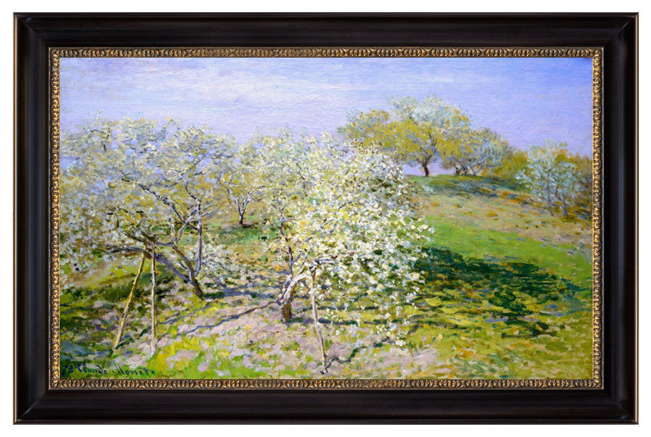 Spring (Fruit Trees in Bloom) by Claude Monet, Print on Canvas, 28'' x 18''