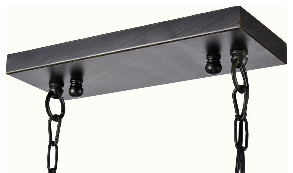 Virgo 5-Light Chandelier, Dining/Living Room, Kitchen Island, Black