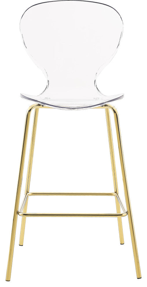 Clarion Counter Stool, Set of 2, Gold