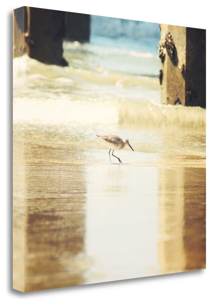 "Walking On The Beach" By Sylvia Coomes, Giclee Print on Gallery Wrap Canvas
