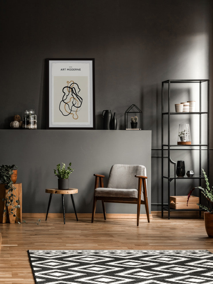 "No 01 Art Moderne" Framed Painting Print, 20x30