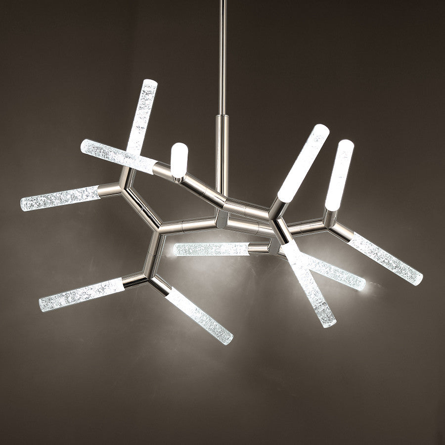 Modern Forms Kryptonite 32" LED Chandelier in Polished Nickel