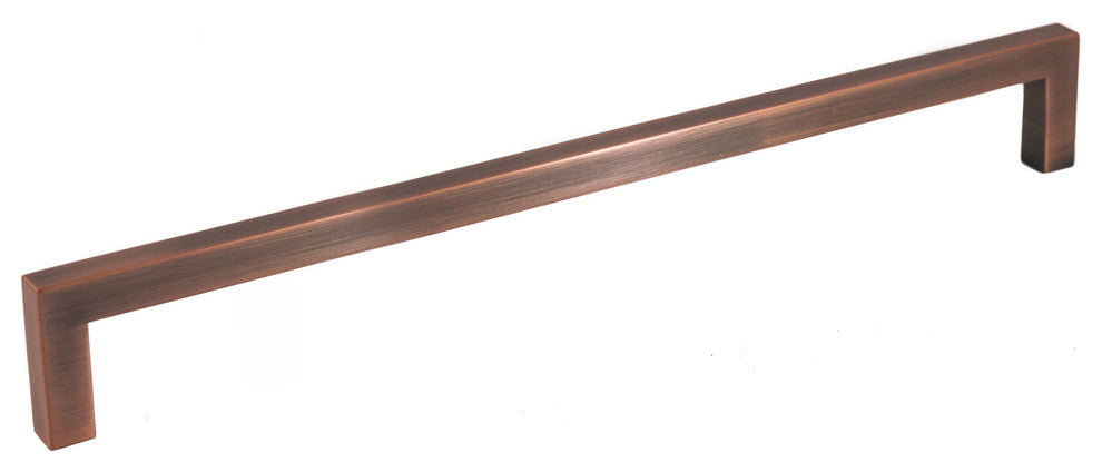 Celeste Square Bar Pull Cabinet Handle Antique Copper Solid Zinc, 10