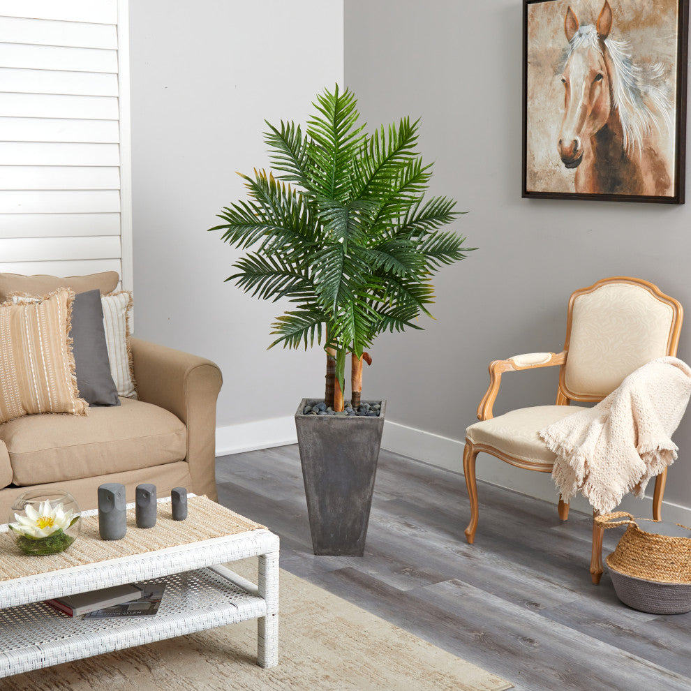 Lifestyle shot depicting the plant in a different living room environment.