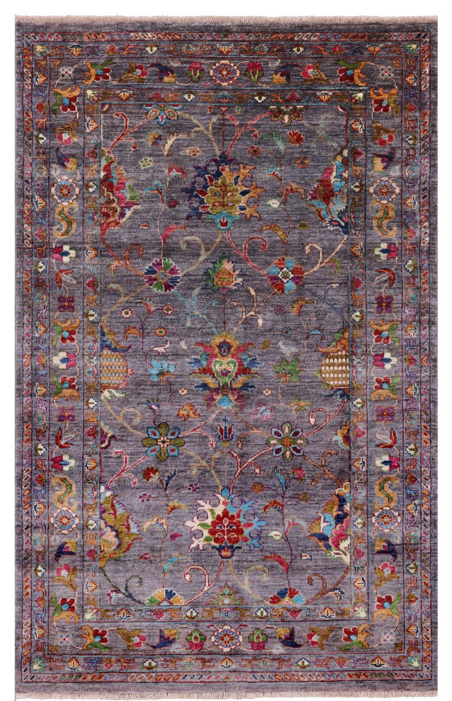 Persian Tabriz Hand Knotted Wool Rug 3' 11" X 6' 3" Q9914