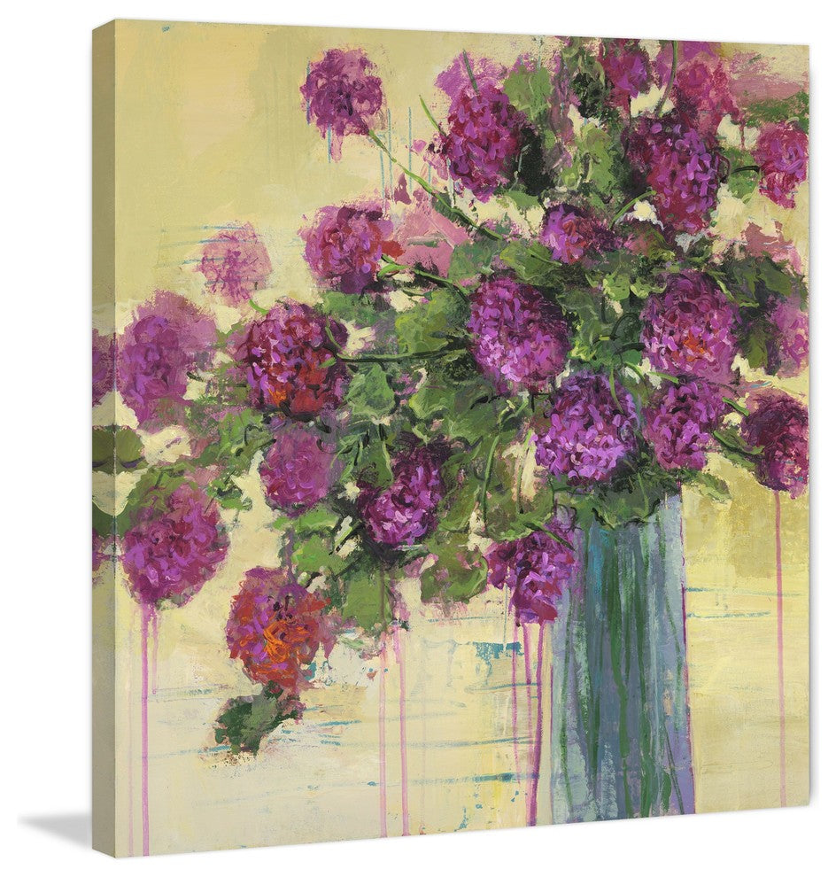 "Flower Remedy II" by Julie Joy Painting Print Wrapped Canvas, 48x48