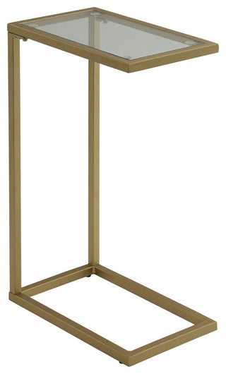 Aggie Computer Tray Table, Harvest Oak and Aged Iron, Gold