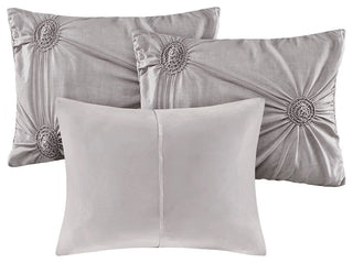 Madison Park Leila 6 Piece Reversible Daybed Cover Set, Dark Gray