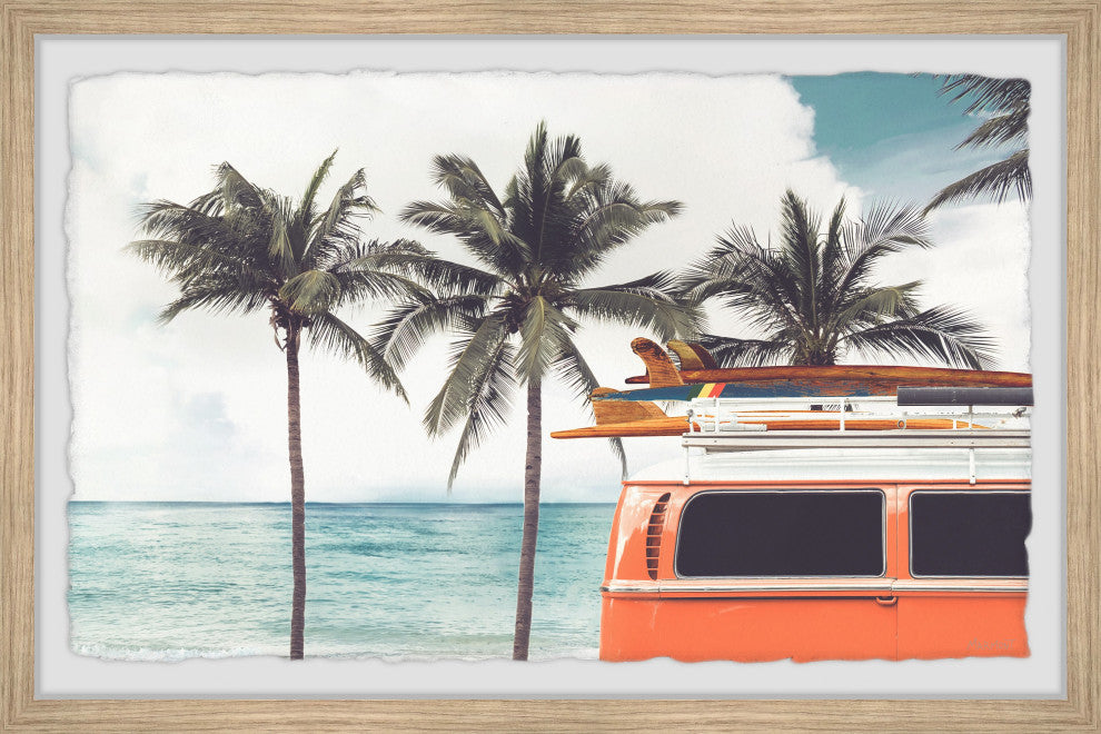 "Van Life" Framed Painting Print, 12x8