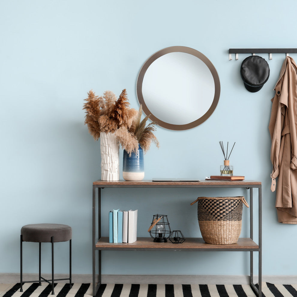 20" Round Copper Wall Mirror