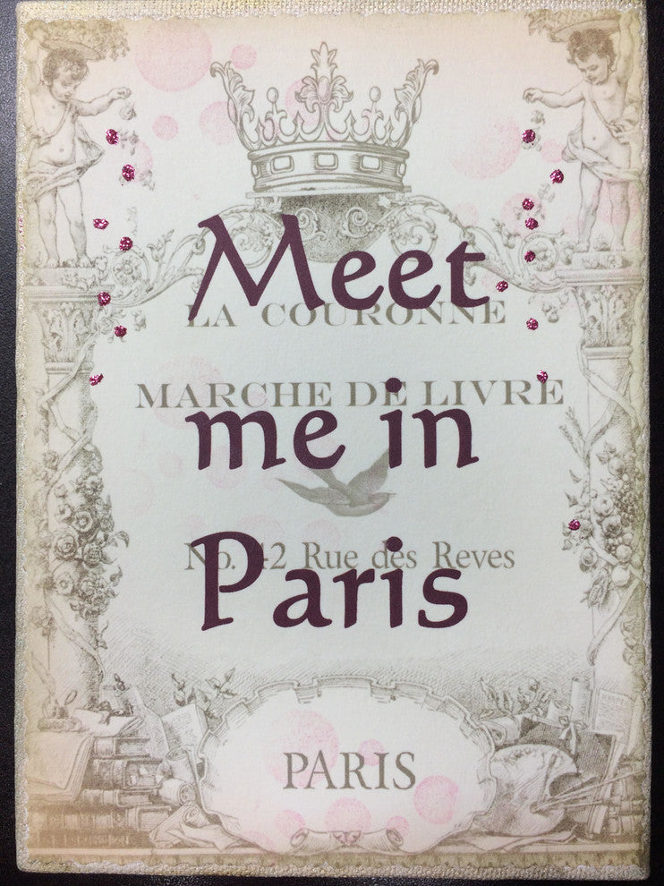 Paisley Mini Canvas, Meet Me In Paris