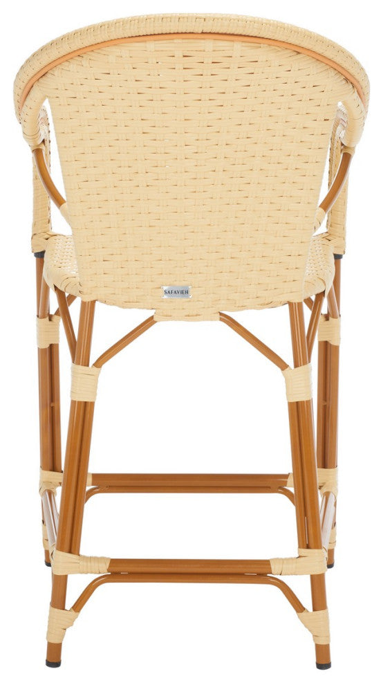 Safavieh California Counter Stool W Arm, Natural