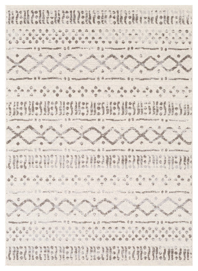 Surya Pisa PSS-2311 5'x7' Rug, Medium Gray/Ivory/Light Gray