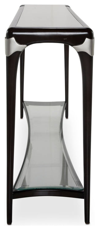 Aico Amini Paris Chic Console Table in Espresso