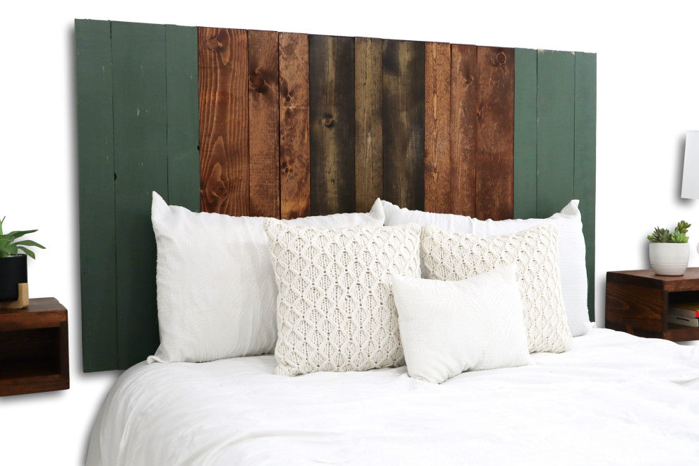Handcrafted Headboard, Hanger Style, Forest Path Mix, Queen