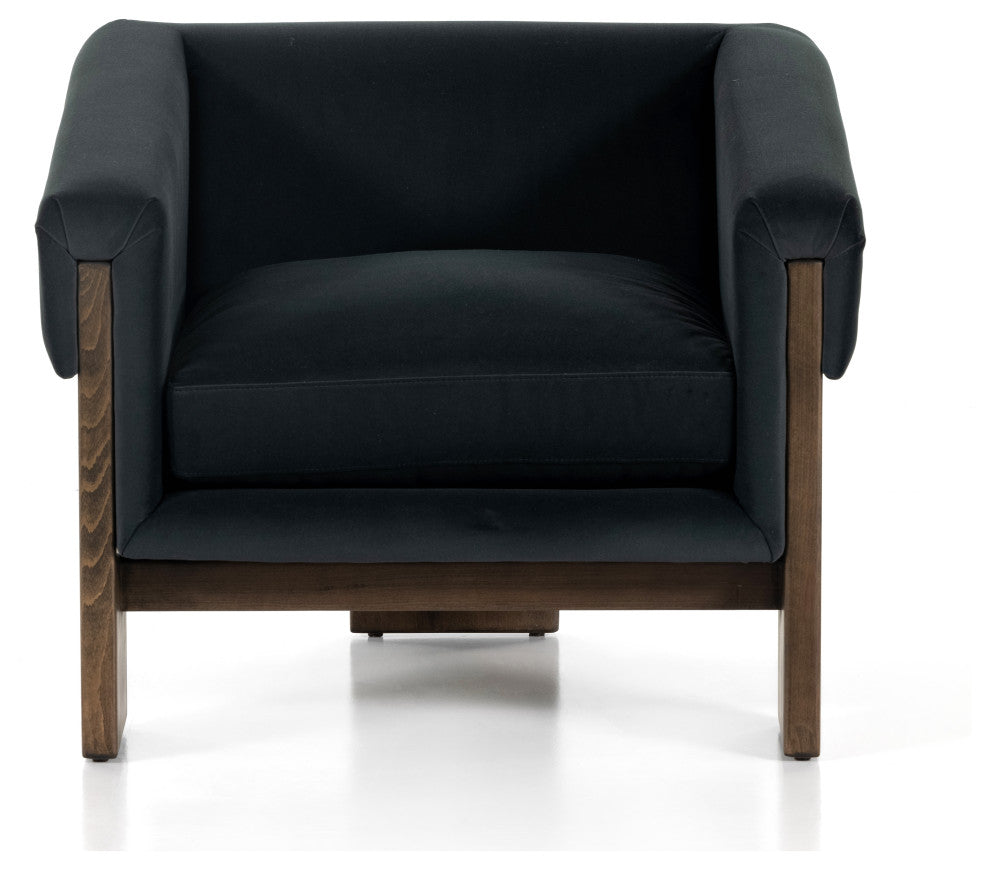 Cairo Chair-Modern Velvet Smoke