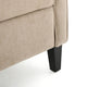 GDF Studio Lindqvist Beige Fabric Slim Recliner Chair