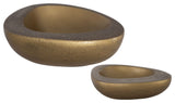 Uttermost - 18081 - Bowls, Set Of 2 - Ovate - Antique Brass