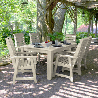 Weatherly 7-Piece Rectangle Dining Set, Whitewash