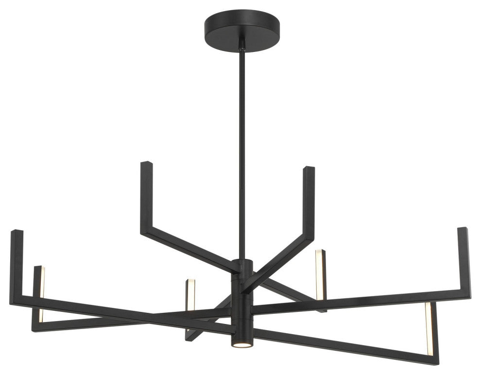 George Kovacs Articular LED Chandelier, Coal