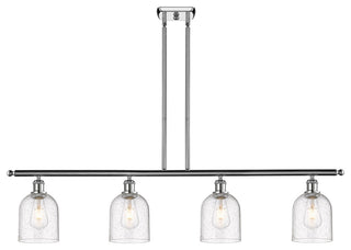 Ballston-Bella 4-Light 48" Stem Island Light, Polished Chrome, Seedy