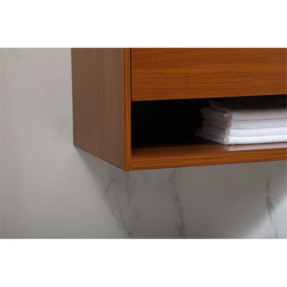 Elegant Decor Roman Bathroom Vanity Teak