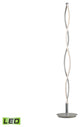 Elk Lighting Twist 21 Watt LED Floor Lamp, Aluminum