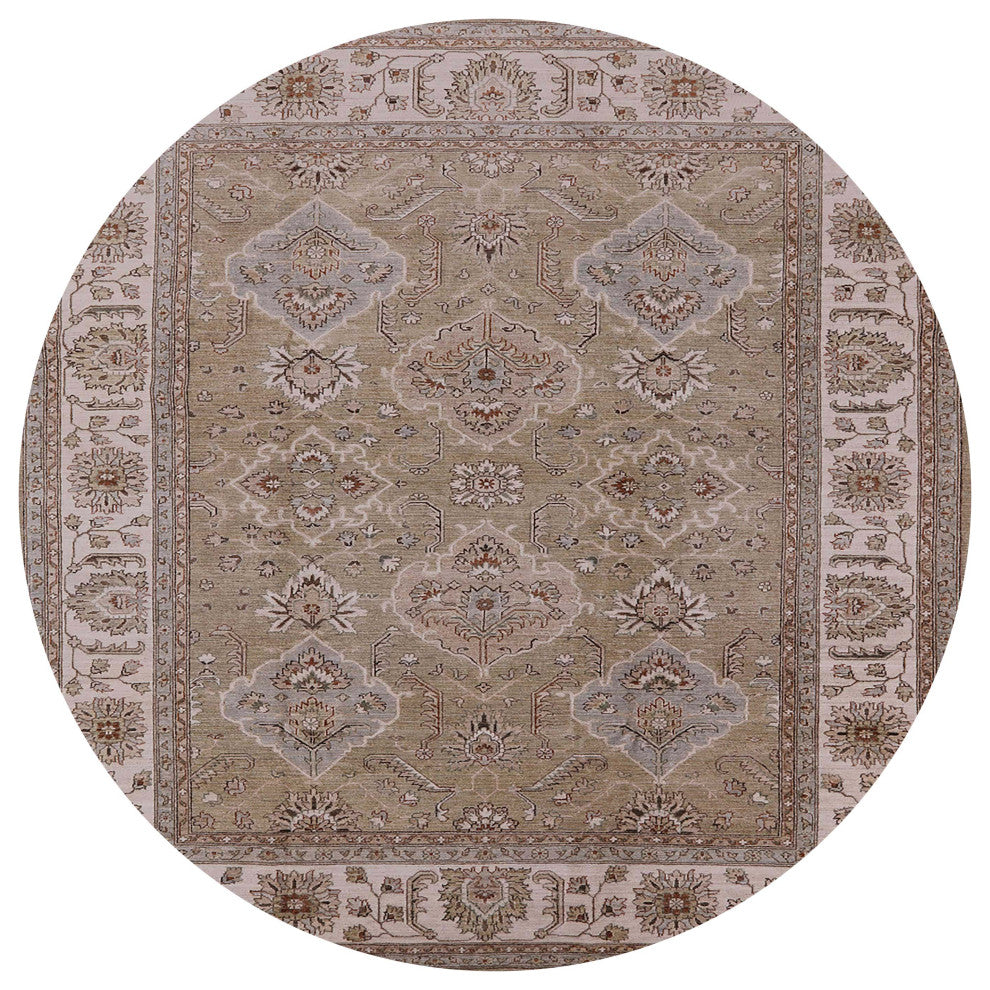 Ahgly Company Indoor Round Mid-Century Modern Area Rugs, 3' Round