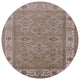 Ahgly Company Indoor Round Mid-Century Modern Area Rugs, 3' Round