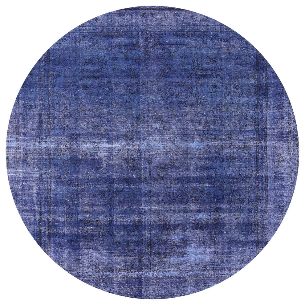 Ahgly Company Indoor Round Mid-Century Modern Area Rugs, 7' Round