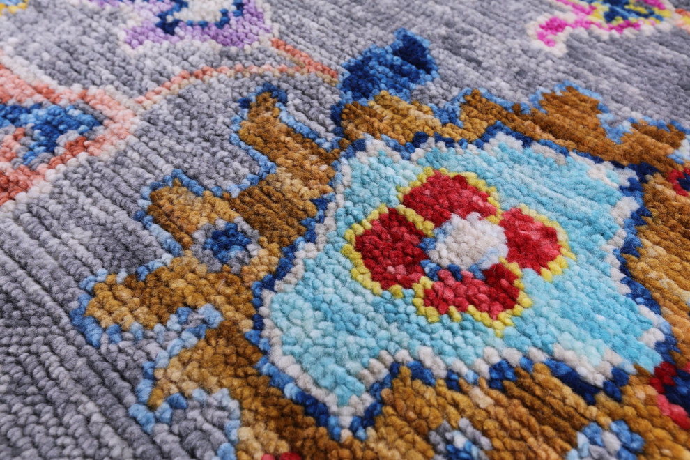 8' 3" X 9' 11" Hand Knotted Turkish Oushak Wool Rug - Q14842