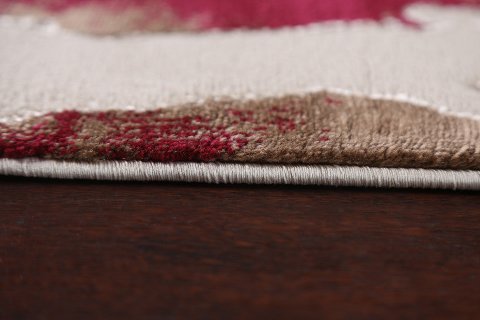 Abstract Turkish Transitional Oriental Area Rug Contemporary Carpet 10x10
